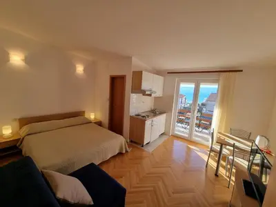 Krevet ili kreveti u jedinici u objektu Studio Duce 2821a