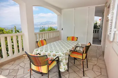 Balkon ili terasa u objektu Apartments by the sea Postira, Brac - 5152