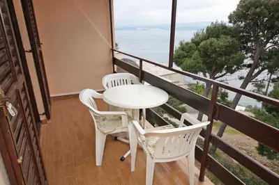 Balkon ili terasa u objektu Apartments by the sea Nemira, Omis - 5884