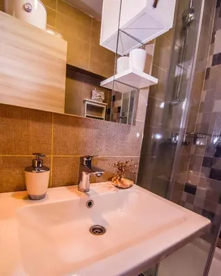 Kupaonica u objektu Beach Apartments MarLi
