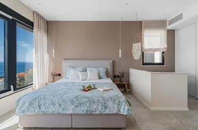 Krevet ili kreveti u jedinici u objektu Ocean View Villa