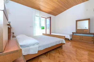 Krevet ili kreveti u jedinici u objektu A Minute to the Sea Brela