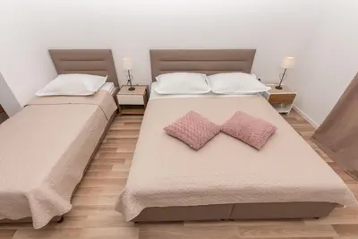 Krevet ili kreveti u jedinici u objektu Apartments Nina M