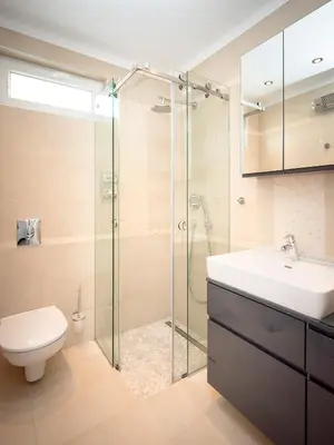 Kupaonica u objektu Vindobona Apartment 2