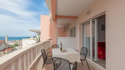 Balkon ili terasa u objektu Apartman Erstic 1 - Baska Voda by Villas Guide