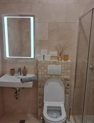 Kupaonica u objektu Apartment Sunshine, Sea View & Beach!