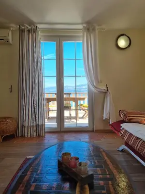 Krevet ili kreveti u jedinici u objektu Apartments Serenity