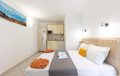 Krevet ili kreveti u jedinici u objektu 1 Bedroom Cozy Apartment In Baska Voda