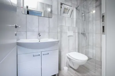 Kupaonica u objektu Villa Baras garden - house with pool