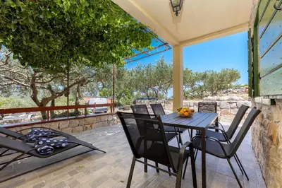 Balkon ili terasa u objektu Peacefull getaway island Hvar!