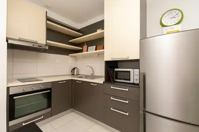 Kuhinja ili čajna kuhinja u objektu Apartments Djani
