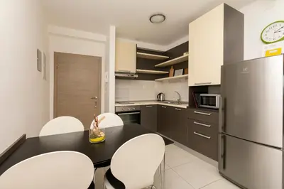 Kuhinja ili čajna kuhinja u objektu Apartments Djani