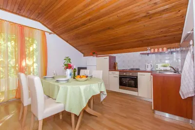 Kuhinja ili čajna kuhinja u objektu Apartments and Rooms Stjepan