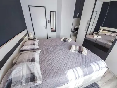 Krevet ili kreveti u jedinici u objektu Apartment by the sea Fanita