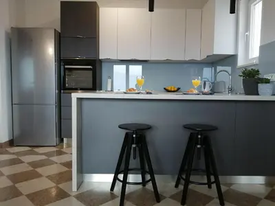 Kuhinja ili čajna kuhinja u objektu Apartments Jelka