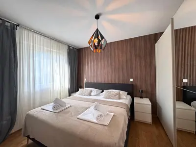 Krevet ili kreveti u jedinici u objektu Sea View Apartmani Jadran