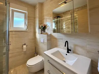 Kupaonica u objektu Sea View Apartmani Jadran