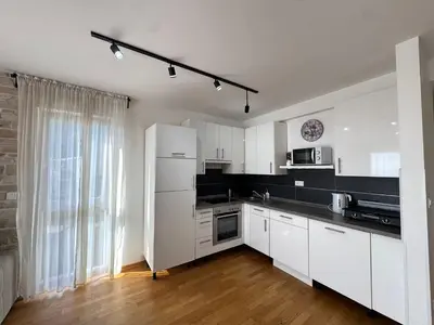 Kuhinja ili čajna kuhinja u objektu Sea View Apartmani Jadran
