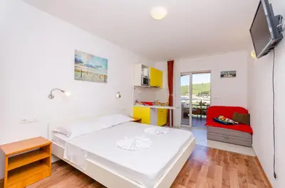 Krevet ili kreveti u jedinici u objektu Apartments Juka