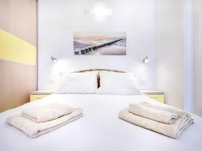 Krevet ili kreveti u jedinici u objektu Apartments Gracin - Studio Apartment with Terrace A4
