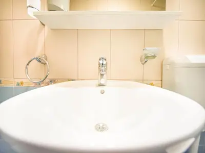 Kupaonica u objektu Apartments Gracin - One Bedroom Apartment with Terrace A1
