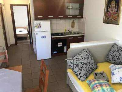 Kuhinja ili čajna kuhinja u objektu Apartmani Villa Borzic - One Bedroom Apartment with Terarce and Sea View