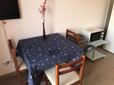 TV i/ili zabavni centar u objektu Apartmani Villa Borzic - One Bedroom Apartment with Terarce and Sea View