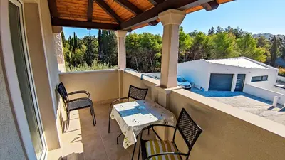 Balkon ili terasa u objektu Leana Apartments , island of Brač