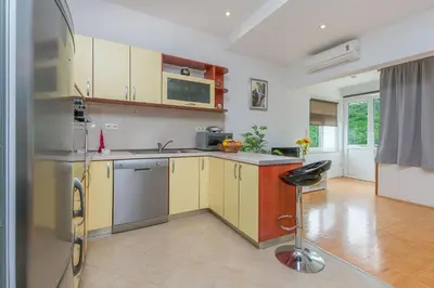 Kuhinja ili čajna kuhinja u objektu Apartment Green view
