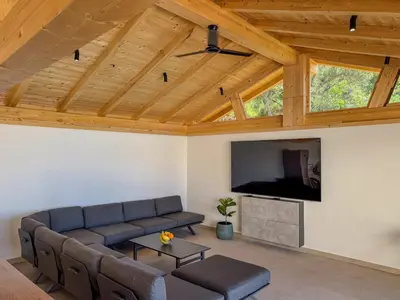 TV i/ili zabavni centar u objektu Villa Olive retreat