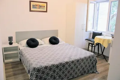 Krevet ili kreveti u jedinici u objektu Studio Apt, Promajna, Makarska Rivijera