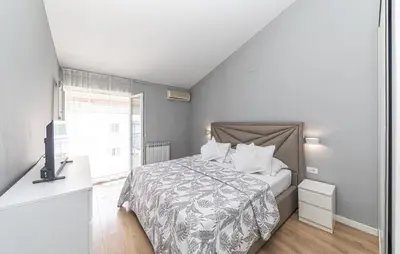 Krevet ili kreveti u jedinici u objektu Awesome Apartment In Stobrec With House Sea View