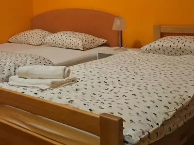 Krevet ili kreveti u jedinici u objektu Vikendica Donji Humac