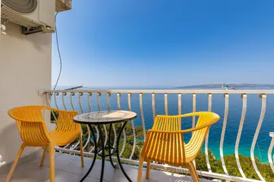 Balkon ili terasa u objektu Apartments by the sea Bratus - Makarska - 22135