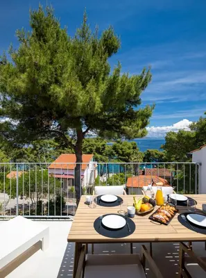 Balkon ili terasa u objektu Dreamy loft with sea view