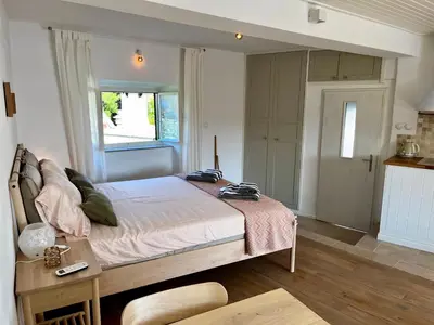 Krevet ili kreveti u jedinici u objektu Seafront Studio Porat