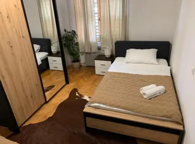 Krevet ili kreveti u jedinici u objektu Luxury Apartment Ivo with Jacuzzi near the beach