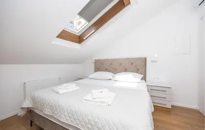 Krevet ili kreveti u jedinici u objektu Lovely Home In Ostrvica