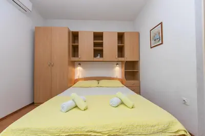 Krevet ili kreveti u jedinici u objektu Studio Brela 6907c