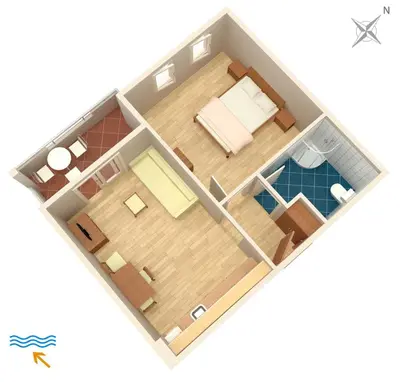 Tlocrt objekta Apartment Duce 9437e