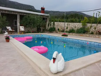 Tlocrt objekta Holiday house with a swimming pool Bol, Brac - 11016