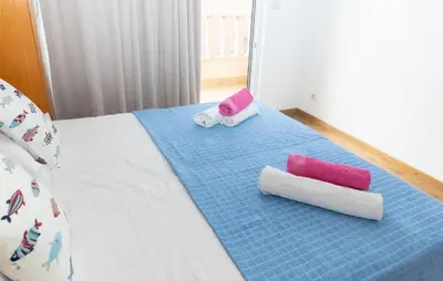 Krevet ili kreveti u jedinici u objektu Beautiful Apartment In Makarska With Wifi