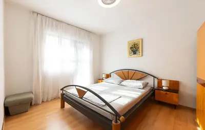 Krevet ili kreveti u jedinici u objektu 4 Bedroom Gorgeous Home In Gornja Brela