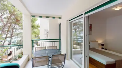 Balkon ili terasa u objektu Apartments Andrea - Beachfront & Sea-view Terrace