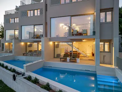 Bazen u objektu Vista Divina - Semi Detached Vacation Homes by Irundo ili u blizini