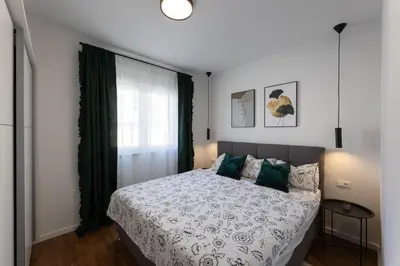 Krevet ili kreveti u jedinici u objektu Apartments with parking space Podstrana - Split - 24380