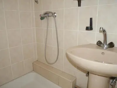 Kupaonica u objektu Dugi Rat Seaside Apartments - Studio Apartment 2