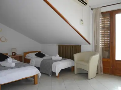 Krevet ili kreveti u jedinici u objektu Dugi Rat Seaside Apartments - Studio 5
