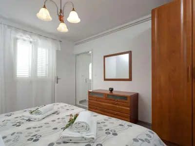 Krevet ili kreveti u jedinici u objektu One Bedroom Apartment with Terrace and Sea View 4