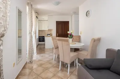 Kuhinja ili čajna kuhinja u objektu Sea view apartment Galatea